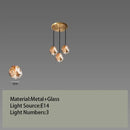 GobekUsa Glass LED Chandelier for Ceiling Suspension in Postmodern Style