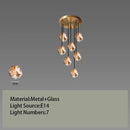 GobekUsa Glass LED Chandelier for Ceiling Suspension in Postmodern Style