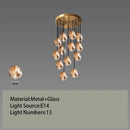GobekUsa Glass LED Chandelier for Ceiling Suspension in Postmodern Style