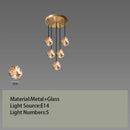 GobekUsa Glass LED Chandelier for Ceiling Suspension in Postmodern Style