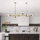GobekUsa Postmodern Gold Island Pendant with Glass Shades- Set of 6
