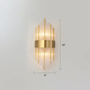 GobekUsa K9 Crystal Wall Sconce Postmodern 2-Light for Living Room