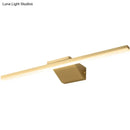 GobekUsa Postmodern Brass LED Sconce Vanity Light with Acrylic Bath Wall Fixture