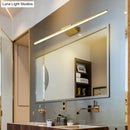 GobekUsa Postmodern Brass LED Sconce Vanity Light with Acrylic Bath Wall Fixture