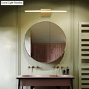 GobekUsa Postmodern Brass LED Sconce Vanity Light with Acrylic Bath Wall Fixture