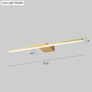 GobekUsa Postmodern Brass LED Sconce Vanity Light with Acrylic Bath Wall Fixture