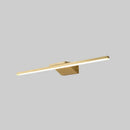 GobekUsa Postmodern Brass LED Sconce Vanity Light with Acrylic Bath Wall Fixture