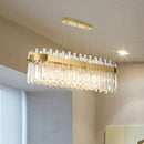 GobekUsa Postmodern Oval Island Lighting Fixture with Crystal Accents - 23 Head Ceiling Light