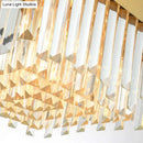 GobekUsa Postmodern Oval Island Lighting Fixture with Crystal Accents - 23 Head Ceiling Light