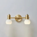 GobekUsa Versatile Swivel Dome Milk Glass Vanity Light - Postmodern Brass Wall Lamp for Bath Décor