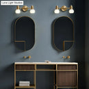 GobekUsa Versatile Swivel Dome Milk Glass Vanity Light - Postmodern Brass Wall Lamp for Bath Décor