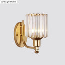 GobekUsa Gold Wall Lamp with Prismatic Crystal Shade - Postmodern Style