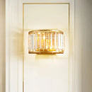 GobekUsa Gold Wall Lamp with Prismatic Crystal Shade - Postmodern Style