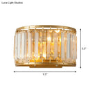 GobekUsa Gold Wall Lamp with Prismatic Crystal Shade - Postmodern Style