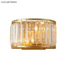GobekUsa Gold Wall Lamp with Prismatic Crystal Shade - Postmodern Style