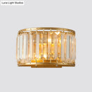 GobekUsa Gold Wall Lamp with Prismatic Crystal Shade - Postmodern Style