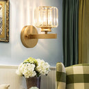 GobekUsa Gold Wall Lamp with Prismatic Crystal Shade - Postmodern Style