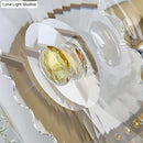 GobekUsa Postmodern 2-Light Wall Sconce with Clear Crystal and Green/Gold Gem Accent