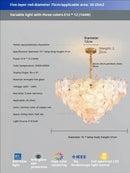 GobekUsa Glass Flower Princess Room LightLux Postmodern French Cream Wind Lamp