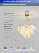 GobekUsa Glass Flower Princess Room LightLux Postmodern French Cream Wind Lamp