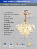 GobekUsa Glass Flower Princess Room LightLux Postmodern French Cream Wind Lamp