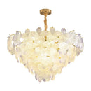 GobekUsa Glass Flower Princess Room LightLux Postmodern French Cream Wind Lamp