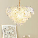 GobekUsa Glass Flower Princess Room LightLux Postmodern French Cream Wind Lamp