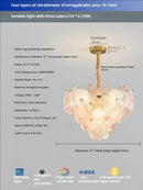 GobekUsa Glass Flower Princess Room LightLux Postmodern French Cream Wind Lamp