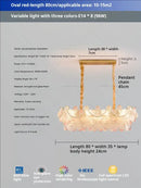 GobekUsa Glass Flower Princess Room LightLux Postmodern French Cream Wind Lamp