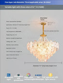 GobekUsa Glass Flower Princess Room LightLux Postmodern French Cream Wind Lamp
