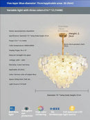 GobekUsa Glass Flower Princess Room LightLux Postmodern French Cream Wind Lamp