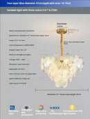 GobekUsa Glass Flower Princess Room LightLux Postmodern French Cream Wind Lamp
