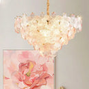 GobekUsa Glass Flower Princess Room LightLux Postmodern French Cream Wind Lamp