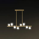 GobekUsa Postmodern LED Island Light with Clear and White Glass Shades