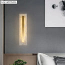 GobekUsa Postmodern Luxury Copper Marble Wall Lamp in Gold shade For Living Room Restaurant Bedroom Indoor Wall Lamp