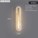 GobekUsa Postmodern Luxury Copper Marble Wall Lamp in Gold shade For Living Room Restaurant Bedroom Indoor Wall Lamp