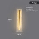 GobekUsa Postmodern Luxury Copper Marble Wall Lamp in Gold shade For Living Room Restaurant Bedroom Indoor Wall Lamp