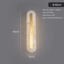 GobekUsa Postmodern Luxury Copper Marble Wall Lamp in Gold shade For Living Room Restaurant Bedroom Indoor Wall Lamp