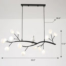 GobekUsa Postmodern Metal Island Light with Bird and 15-Head Hanging Lamp for Restaurants