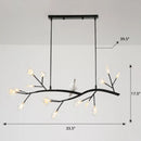 GobekUsa Postmodern Metal Island Light with Bird and 15-Head Hanging Lamp for Restaurants