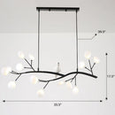 GobekUsa Postmodern Metal Island Light with Bird and 15-Head Hanging Lamp for Restaurants