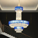 GobekUsa Crystal Chandelier: Postmodern Multi-layer Luxury for Villa, Hotel Lobby, and Living Room