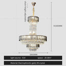 GobekUsa Crystal Chandelier: Postmodern Multi-layer Luxury for Villa, Hotel Lobby, and Living Room