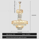 GobekUsa Crystal Chandelier: Postmodern Multi-layer Luxury for Villa, Hotel Lobby, and Living Room