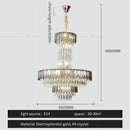 GobekUsa Crystal Chandelier: Postmodern Multi-layer Luxury for Villa, Hotel Lobby, and Living Room
