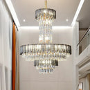 GobekUsa Crystal Chandelier: Postmodern Multi-layer Luxury for Villa, Hotel Lobby, and Living Room