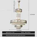 GobekUsa Crystal Chandelier: Postmodern Multi-layer Luxury for Villa, Hotel Lobby, and Living Room