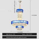 GobekUsa Crystal Chandelier: Postmodern Multi-layer Luxury for Villa, Hotel Lobby, and Living Room