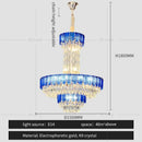 GobekUsa Crystal Chandelier: Postmodern Multi-layer Luxury for Living Room, Hotel Lobby, and Villa