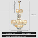 GobekUsa Crystal Chandelier: Postmodern Multi-layer Luxury for Living Room, Hotel Lobby, and Villa